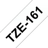Brother TZE-161 etiketbånd Sort på transparant