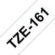 Brother TZE-161 etiketbånd Sort på transparant
