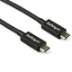 StarTech.com TBLT34MM80CM Thunderbolt kabel 0,8 m 40 Gbit/sek. Sort