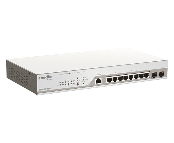 D-Link DBS-2000-10MP netværksswitch Administreret L2 Gigabit Ethernet (10/100/1000) Strøm over Ethernet (PoE) Grå