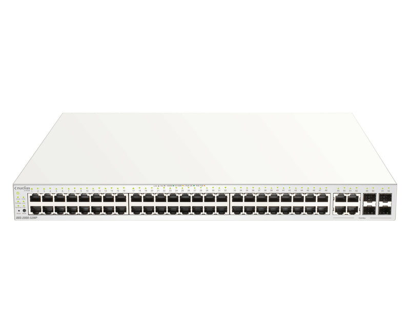 D-Link DBS-2000-52MP netværksswitch Administreret L2 Gigabit Ethernet (10/100/1000) Strøm over Ethernet (PoE) Grå