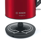 Bosch TWK3P424 elkedel 1,7 L 2400 W Grå, Rød