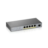 Zyxel GS1350-6HP-EU0101F netværksswitch Administreret L2 Gigabit Ethernet (10/100/1000) Strøm over Ethernet (PoE) Grå