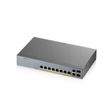 Zyxel GS1350-12HP-EU0101F netværksswitch Administreret L2 Gigabit Ethernet (10/100/1000) Strøm over Ethernet (PoE) Grå