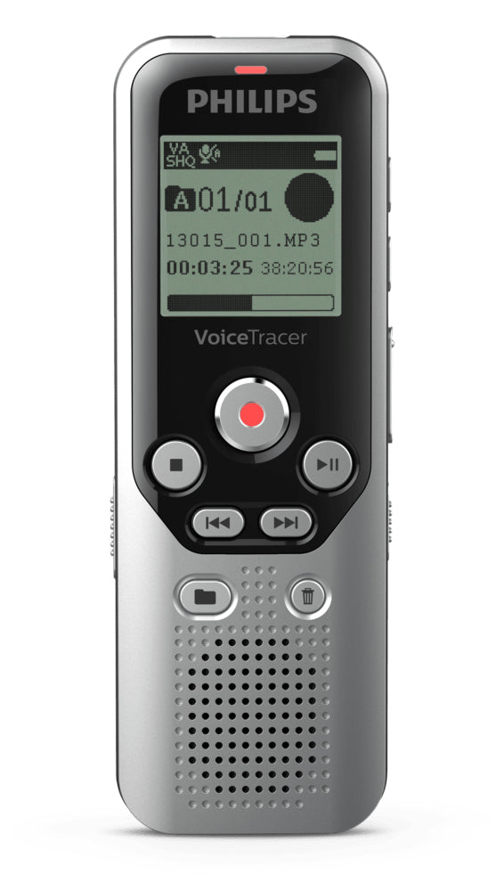 Philips DVT1250 Diktafon Intern hukommelse & flash kort Sort, Grå
