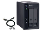 QNAP TR-002 drevkabinet HDD/SSD kabinet Sort 2.5/3.5"