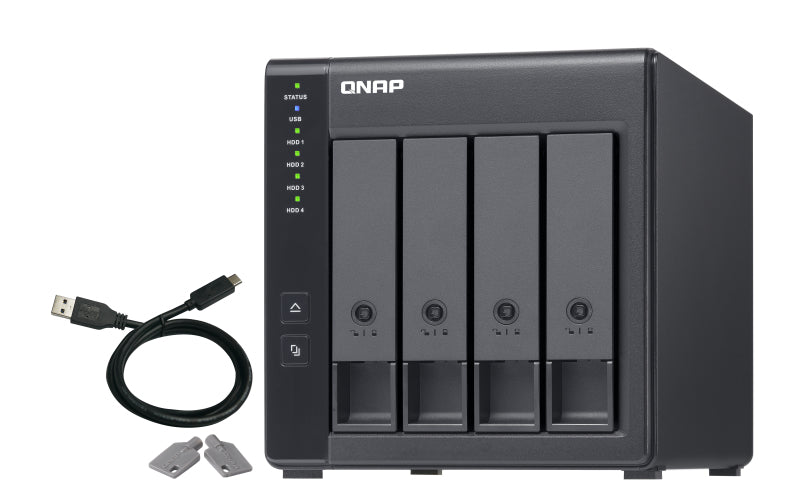 QNAP TR-004 drevkabinet HDD/SSD kabinet Sort 2.5/3.5"
