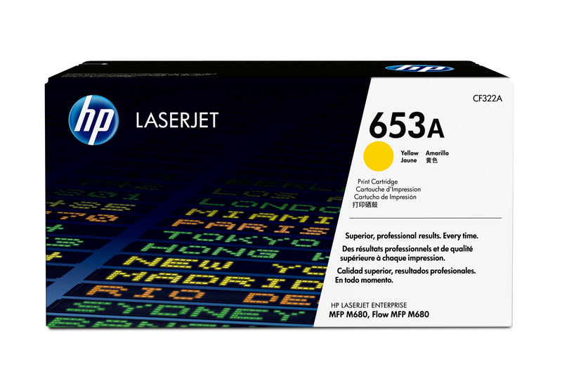 HP 653A Yellow Original LaserJet Toner Cartridge tonerpatron 1 stk