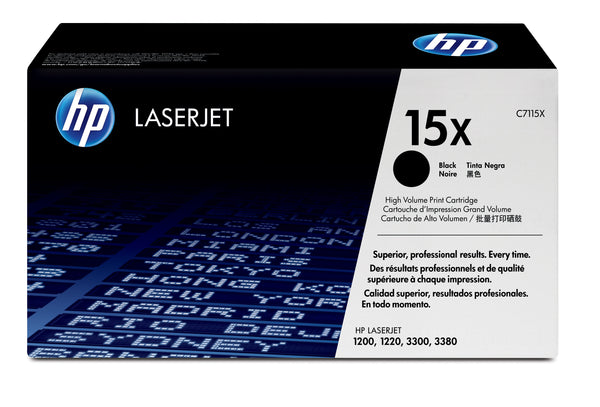 HP 15X High Yield Black Original LaserJet Toner Cartridge tonerpatron 1 stk