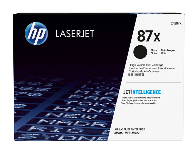 HP 87X High Yield Black Original LaserJet Toner Cartridge tonerpatron 1 stk