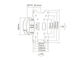 Multibrackets 7437 tv-beslag 81,3 cm (32") Sort