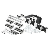 StarTech.com ARMQUADSS skærmbeslag og -stativer 81,3 cm (32") Skrivebord Sort, Sølv