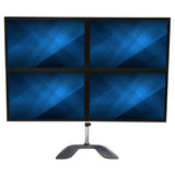StarTech.com ARMQUADSS skærmbeslag og -stativer 81,3 cm (32") Skrivebord Sort, Sølv