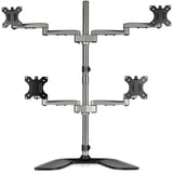 StarTech.com ARMQUADSS skærmbeslag og -stativer 81,3 cm (32") Skrivebord Sort, Sølv