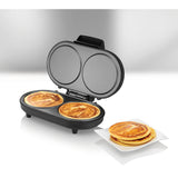 Unold 48165 pandekage- og crepes-maskine 2 pandekage(r) 1000 W Sort, Rustfrit stål