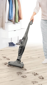 Bosch Serie 2 BBHF214G stav støvsuger & elektrisk kost 2-i-1 stangstøvsuger Batteri Dry Poseløs Grå