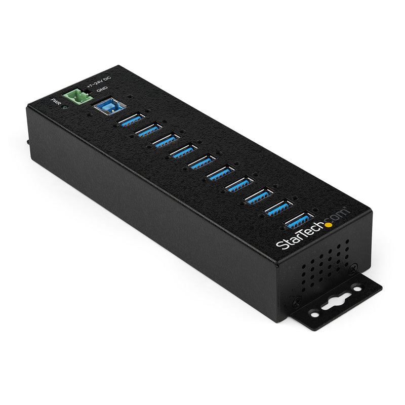 StarTech.com HB30A10AME interface hub USB 3.2 Gen 1 (3.1 Gen 1) Type-B 5000 Mbit/s Sort