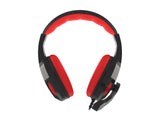GENESIS Argon 110 Headset Ledningsført Spil Sort, Rød