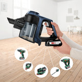 Bosch Serie 6 BBS611PCK stav støvsuger & elektrisk kost 2-i-1 stangstøvsuger Batteri Dry Hygiejnefilter Poseløs Blå 2,5 At
