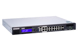 QNAP QGD-1600P Administreret Gigabit Ethernet (10/100/1000) Strøm over Ethernet (PoE) 1U Sort, Grå