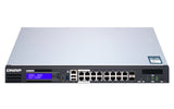 QNAP QGD-1600P Administreret Gigabit Ethernet (10/100/1000) Strøm over Ethernet (PoE) 1U Sort, Grå
