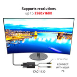 CLUB3D cac-1130 0,6 m MiniDP/USB-A DVI-D Sort