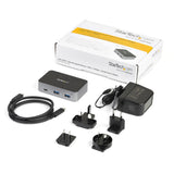 StarTech.com HB31C2A1CGS interface hub USB 3.2 Gen 2 (3.1 Gen 2) Type-C 10000 Mbit/s Sort, Grå