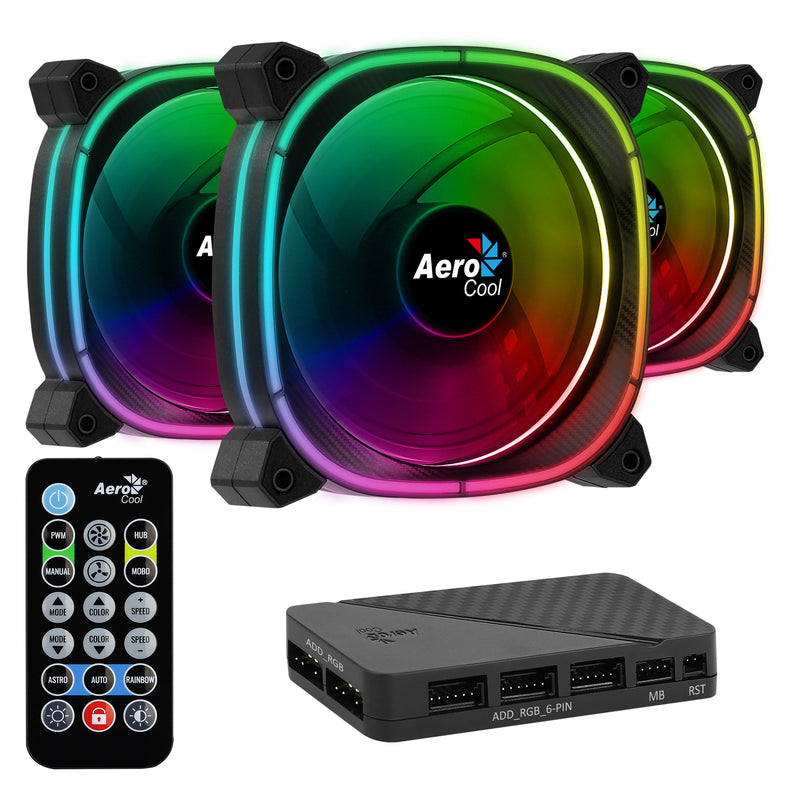 Aerocool Astro 12 Pro Computerkabinet Ventilator 12 cm Sort