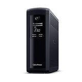 CyberPower VP1600ELCD UPS-enhed Interaktivt indgangsstik 1,6 kVA 960 W 5 AC stikkontakt(er)