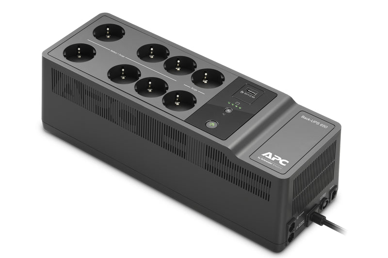 APC Back-UPS 650VA 230V 1 USB charging port - (Offline-) USV UPS-enhed Standby (offline) 0,65 kVA 400 W 8 AC stikkontakt(er)
