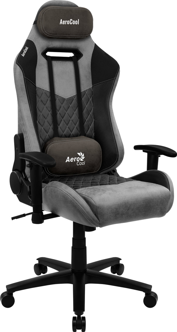 Aerocool DUKE AeroSuede Universal gamingstol Sort, Grå