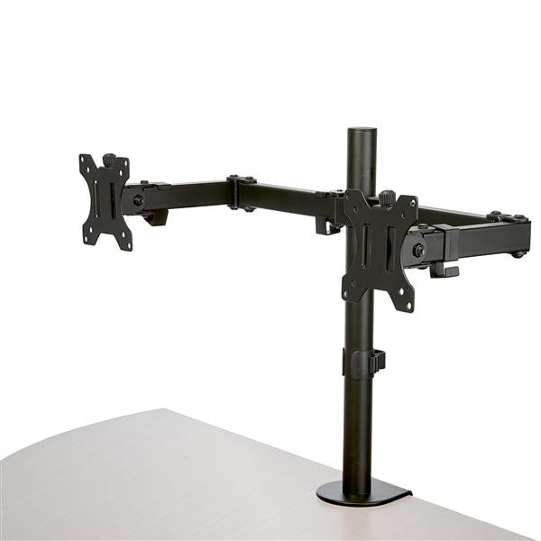 StarTech.com ARMDUAL2 skærmbeslag og -stativer 81,3 cm (32") Skrivebord Sort