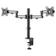 StarTech.com ARMDUAL3 skærmbeslag og -stativer 81,3 cm (32") Skrivebord Sort