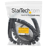 StarTech.com CMSCOILED3 kabelorganisator Kabelmuffe Sort 1 stk