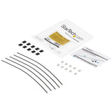 StarTech.com CONNLOCKPK5 kabelorganisator Gulv Kabeltilslutning Sølv 5 stk