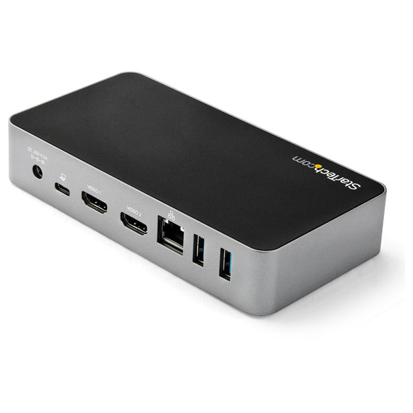 StarTech.com DK30CHHPDEU dockingstation Ledningsført USB 3.2 Gen 1 (3.1 Gen 1) Type-C Sort, Sølv