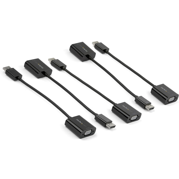 StarTech.com DP2VGA3X5 videokabel adapter 0,1 m DisplayPort VGA (D-Sub) Sort
