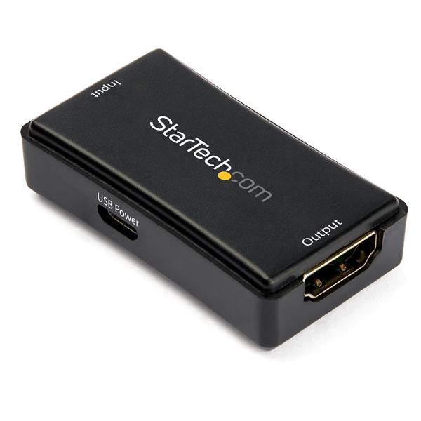 StarTech.com HDBOOST4K2 AV forlænger AV gentager Sort