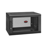 APC NetShelter WX 6U Single Hinged Wall-mount Enclosure 400mm Deep Vægmonteret stativ Sort