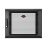APC NetShelter WX 9U Single Hinged Wall-mount Enclosure 400mm Deep. Vægmonteret stativ Sort