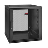 APC NetShelter WX 12U Single Hinged Wall-mount Enclosure 600mm Deep Vægmonteret stativ Sort
