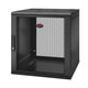 APC NetShelter WX 12U Single Hinged Wall-mount Enclosure 600mm Deep Vægmonteret stativ Sort