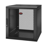 APC NetShelter WX 12U Single Hinged Wall-mount Enclosure 600mm Deep Vægmonteret stativ Sort