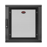 APC NetShelter WX 12U Single Hinged Wall-mount Enclosure 600mm Deep Vægmonteret stativ Sort