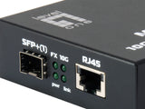 LevelOne GVT-0500 netværksomformer til medie 10000 Mbit/s Sort