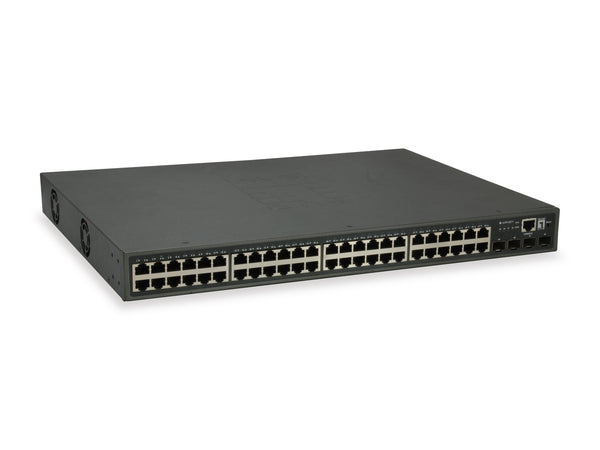 LevelOne GTP-5271 netværksswitch Administreret L3 Gigabit Ethernet (10/100/1000) Strøm over Ethernet (PoE) Grå