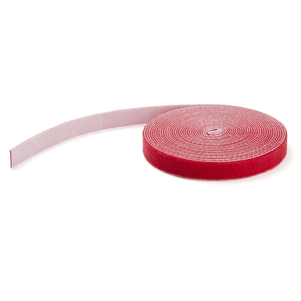 StarTech.com HKLP50RD kabelsamler Krog og løkke kabelbinder Nylon Rød 1 stk