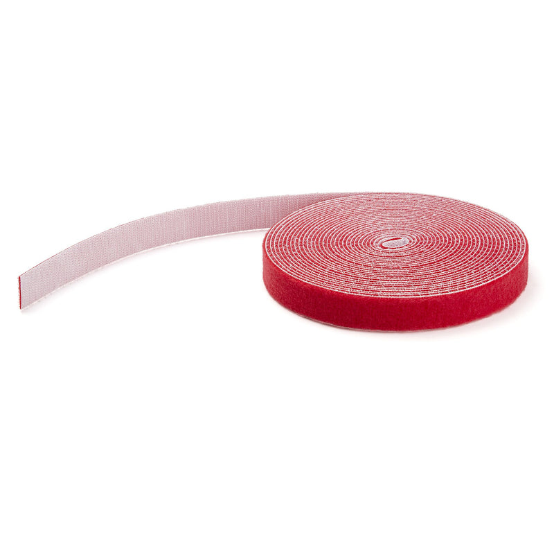StarTech.com HKLP50RD kabelsamler Krog og løkke kabelbinder Nylon Rød 1 stk