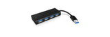 ICY BOX IB-AC6104-B USB 3.2 Gen 1 (3.1 Gen 1) Type-A 5000 Mbit/s Sort