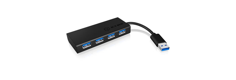 ICY BOX IB-AC6104-B USB 3.2 Gen 1 (3.1 Gen 1) Type-A 5000 Mbit/s Sort